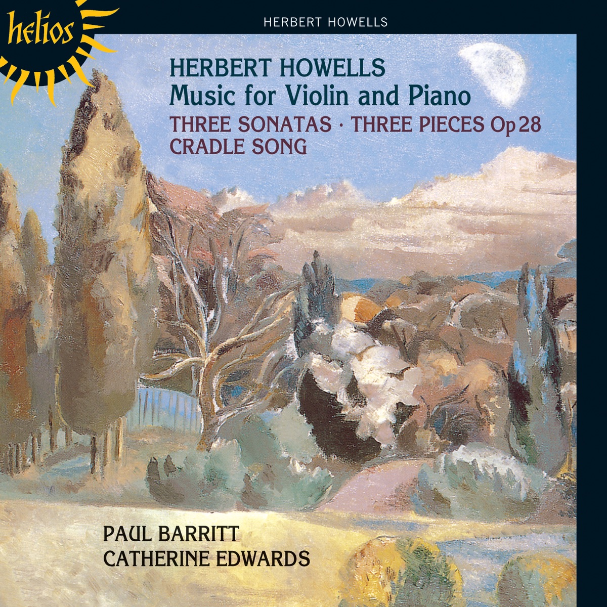 Howells: Music for Violin and Piano by Paul Barritt & Catherine Edwards album cover