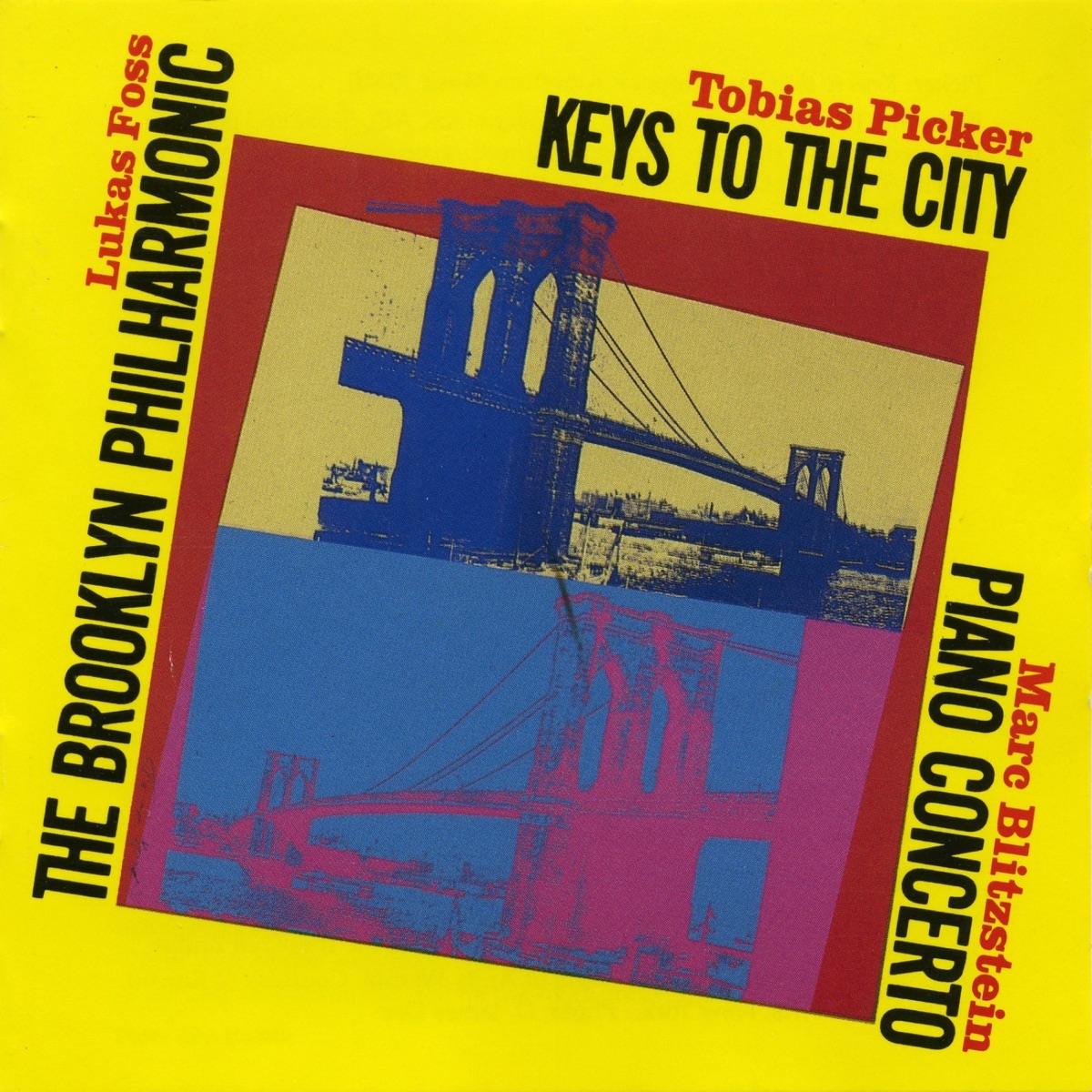 Picker & Blitzstein: Works for Piano and Orchestra by Michael Barrett, Tobias Picker, Brooklyn Philharmonic & Lukas Foss album cover