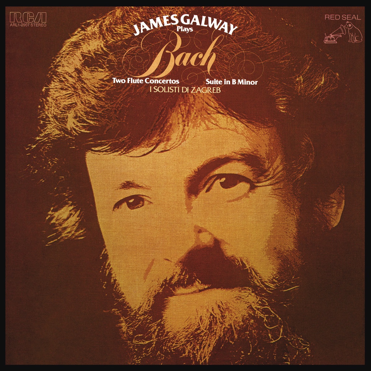 James Galway Plays Bach by James Galway, The Zagreb Soloists & Tonko Ninic album cover