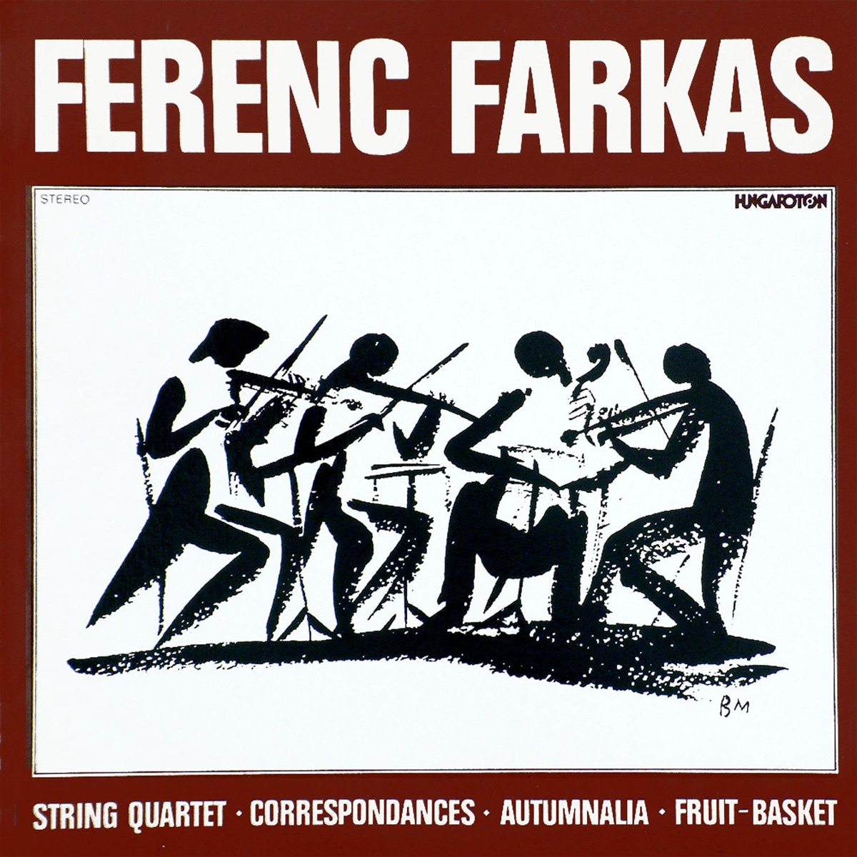 Farkas: String Quartet, Correspondances, Autumnalia, Fruit-Basket by Mária Zempléni, New Budapest String Quartet & Jenő Jandó album cover