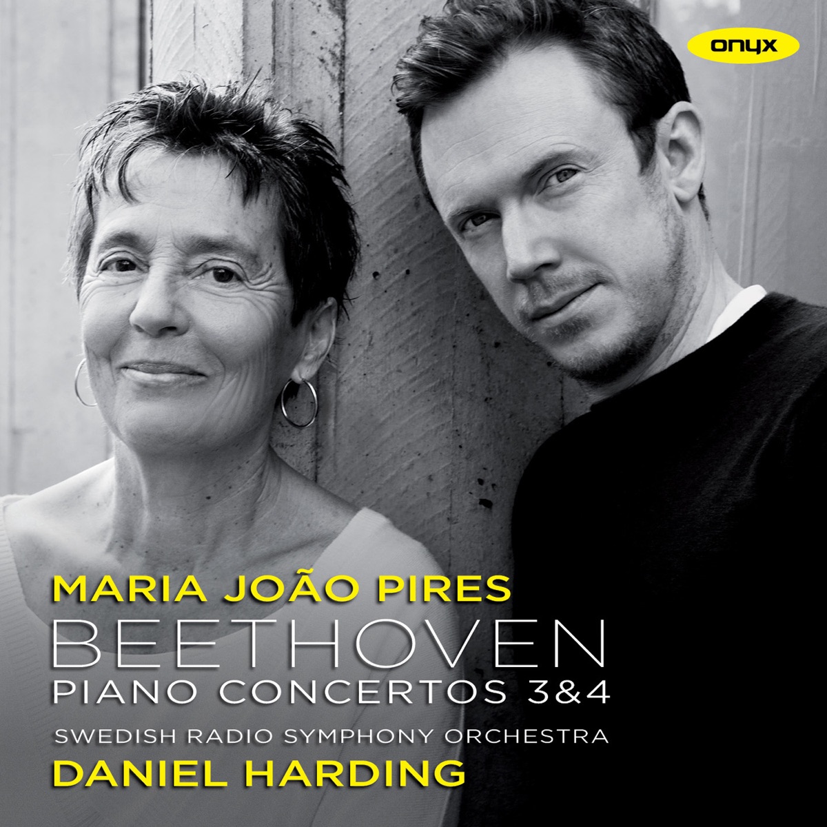 Beethoven: Piano Concertos Nos. 3 & 4 by Swedish Radio Symphony Orchestra, Daniel Harding & Maria Joao Pires album cover