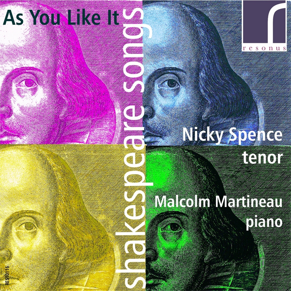 As You Like It: Shakespeare Songs by Nicky Spence & Malcolm Martineau album cover
