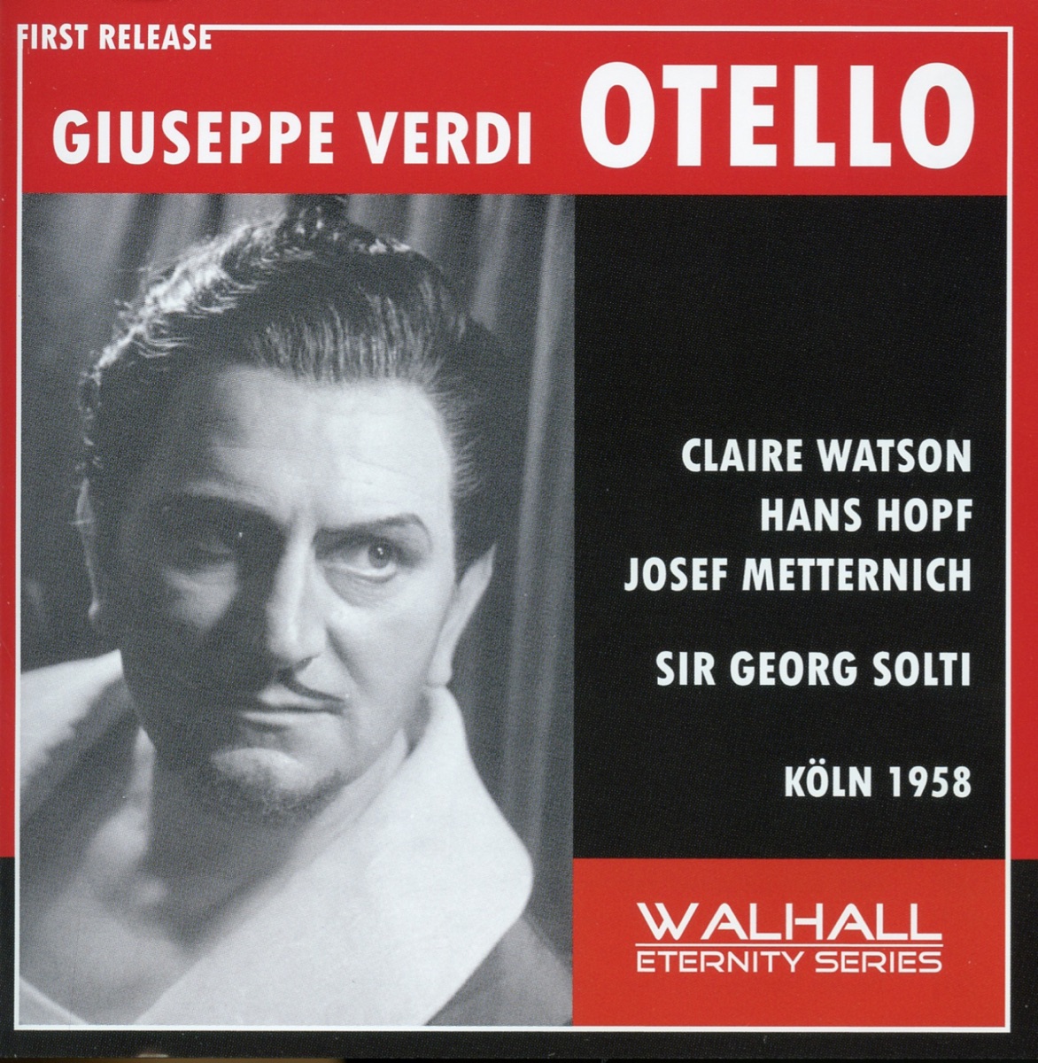 Verdi: Otello (Sung in German) by Claire Watson, Kölner Rundfunk-Sinfonie-Orchester, Kölner Rundfunkchor, Hans Hopf, Josef Metternich, Gertrud Schretter, Heiner Horn, Peter Witsch, Kieth Engen, Richard Holm & Sir Georg Solti album cover