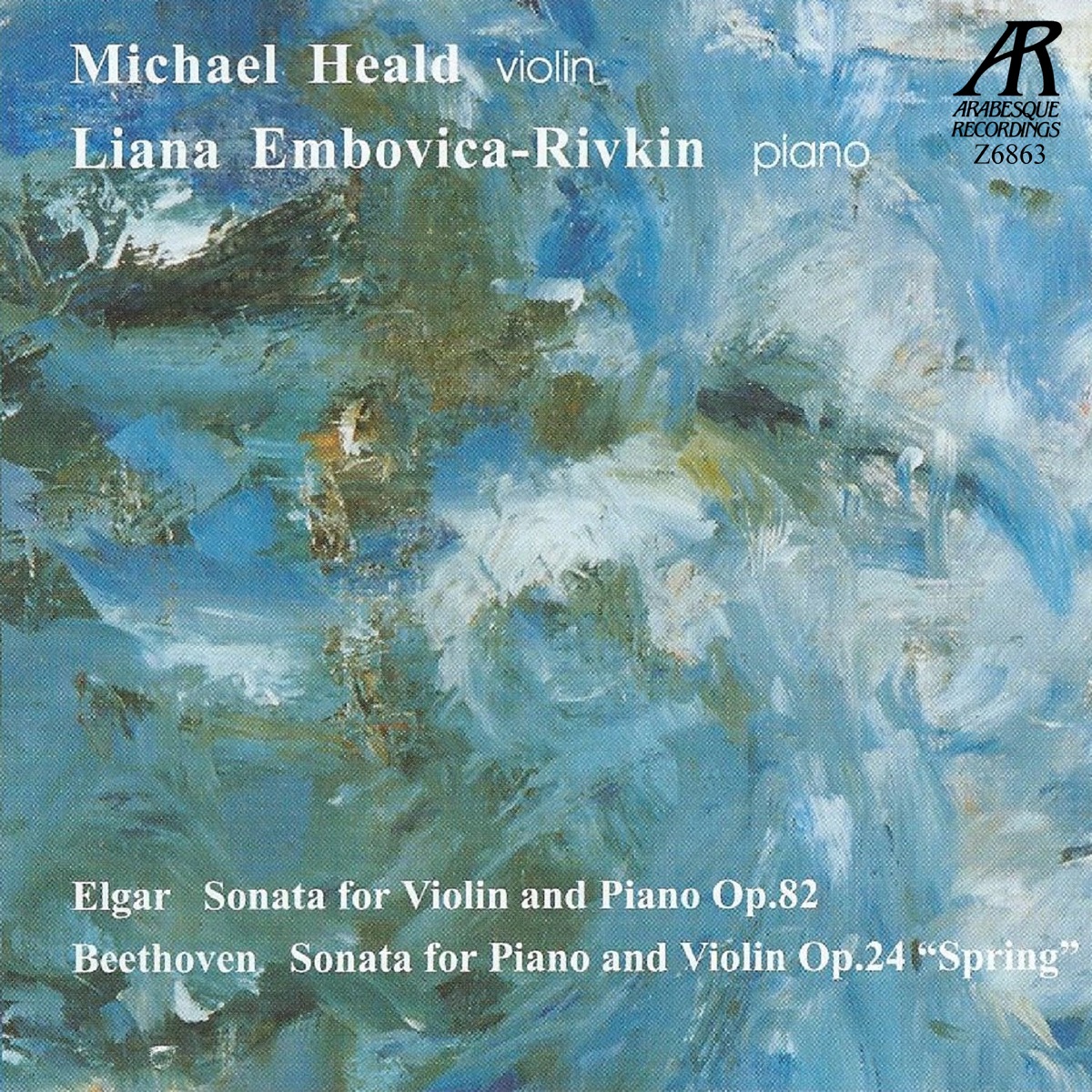 Elgar & Beethoven: Sonatas For Violin and Piano by Michael Heald album cover