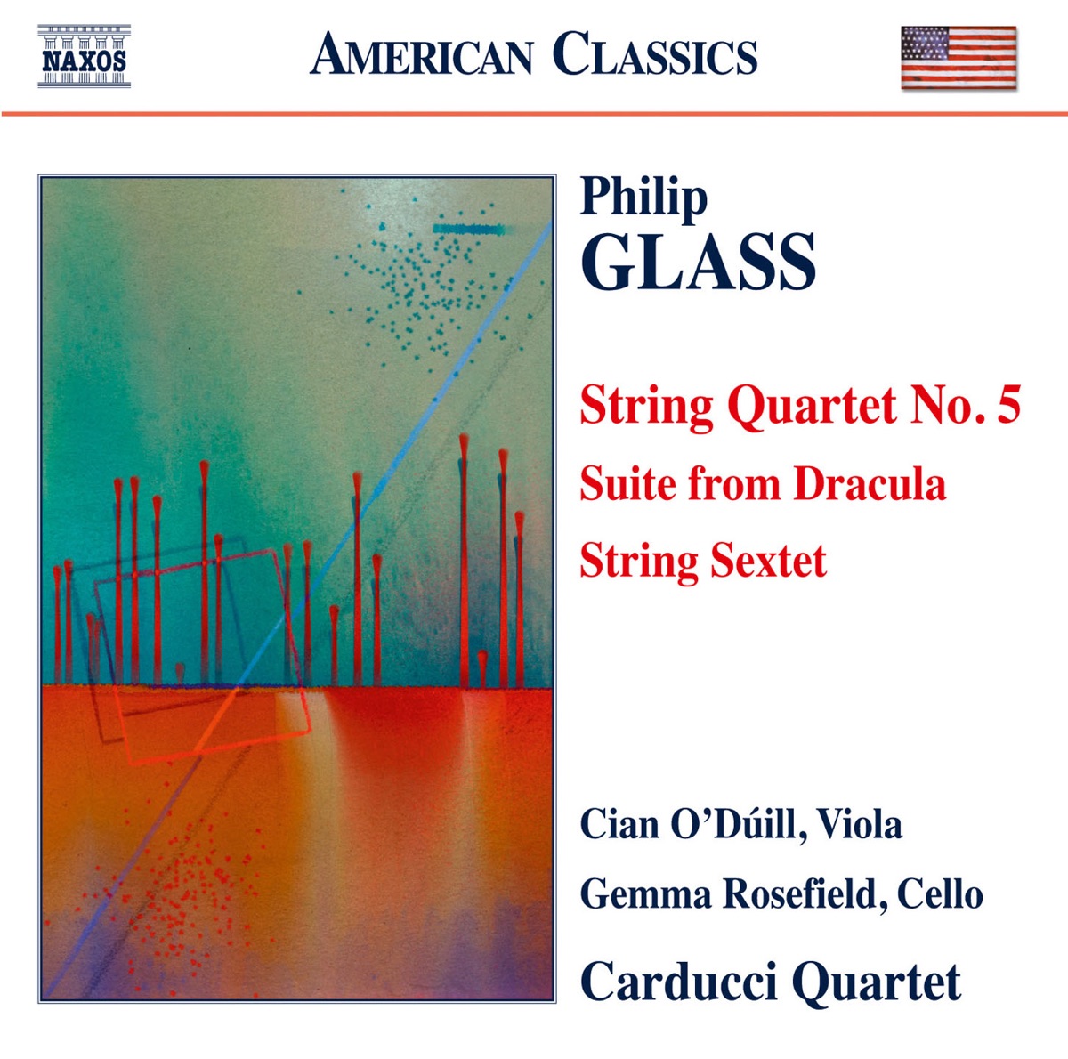 Glass: String Quartet No. 5, Suite from Dracula & String Sextet by Carducci String Quartet, Cian O'Dúill & Gemma Rosefield album cover