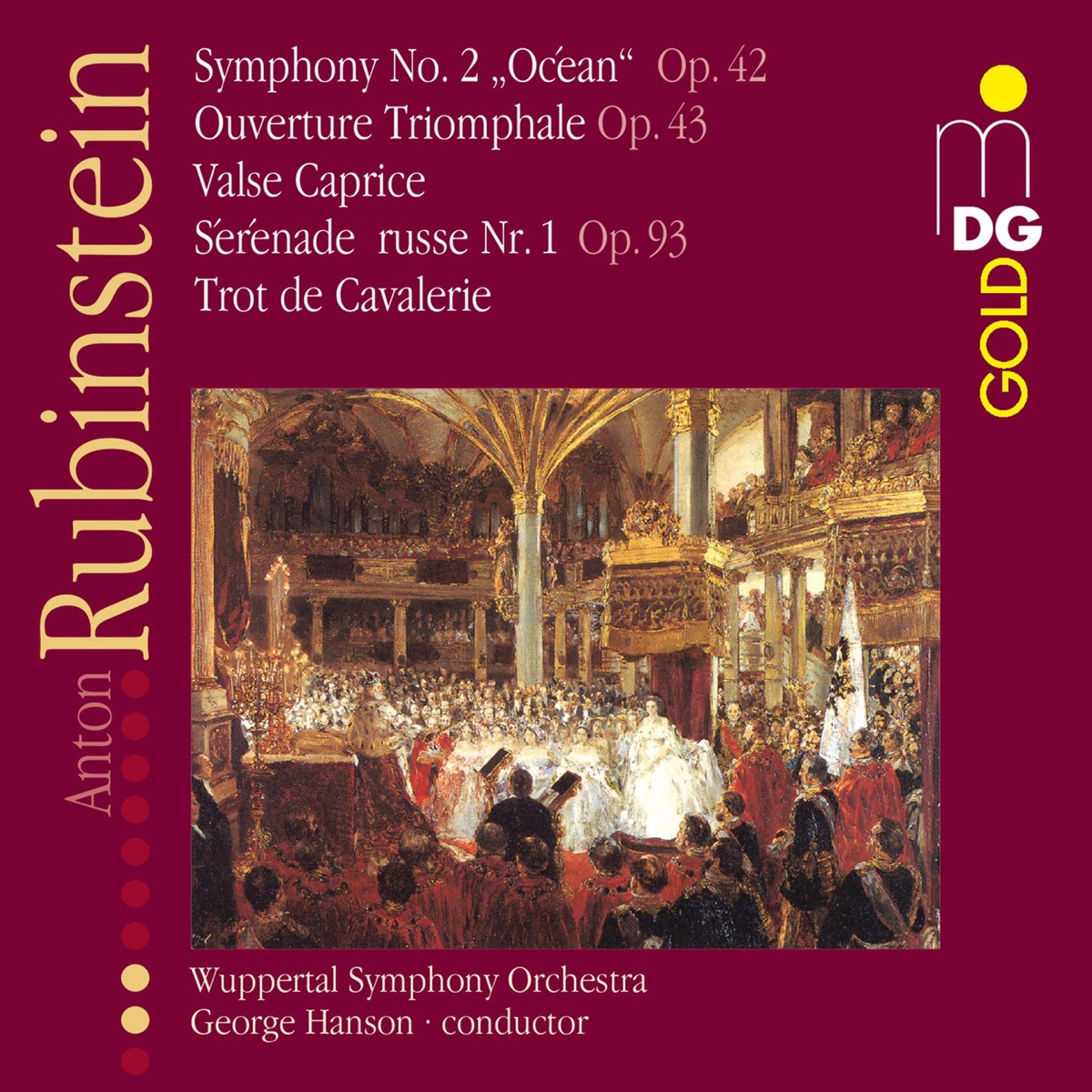 Rubinstein: Orchestral Works, Vol. 2 by Sinfonieorchester Wuppertal & George Hanson album cover