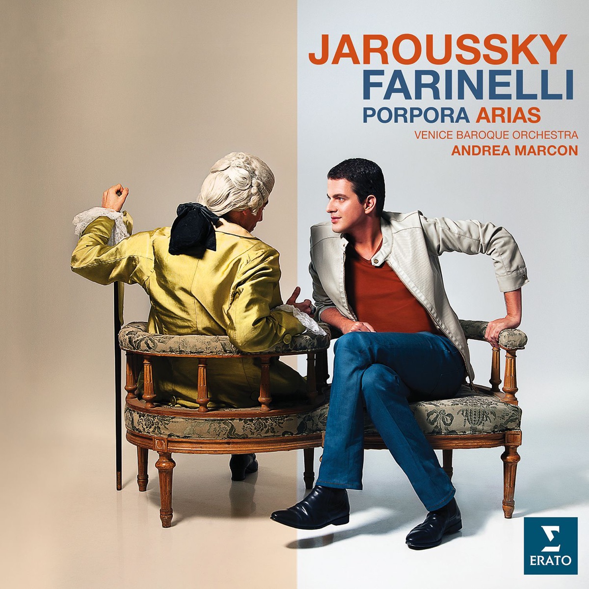 Farinelli - Porpora Arias by Philippe Jaroussky, Cecilia Bartoli, Venice Baroque Orchestra & Andrea Marcon album cover