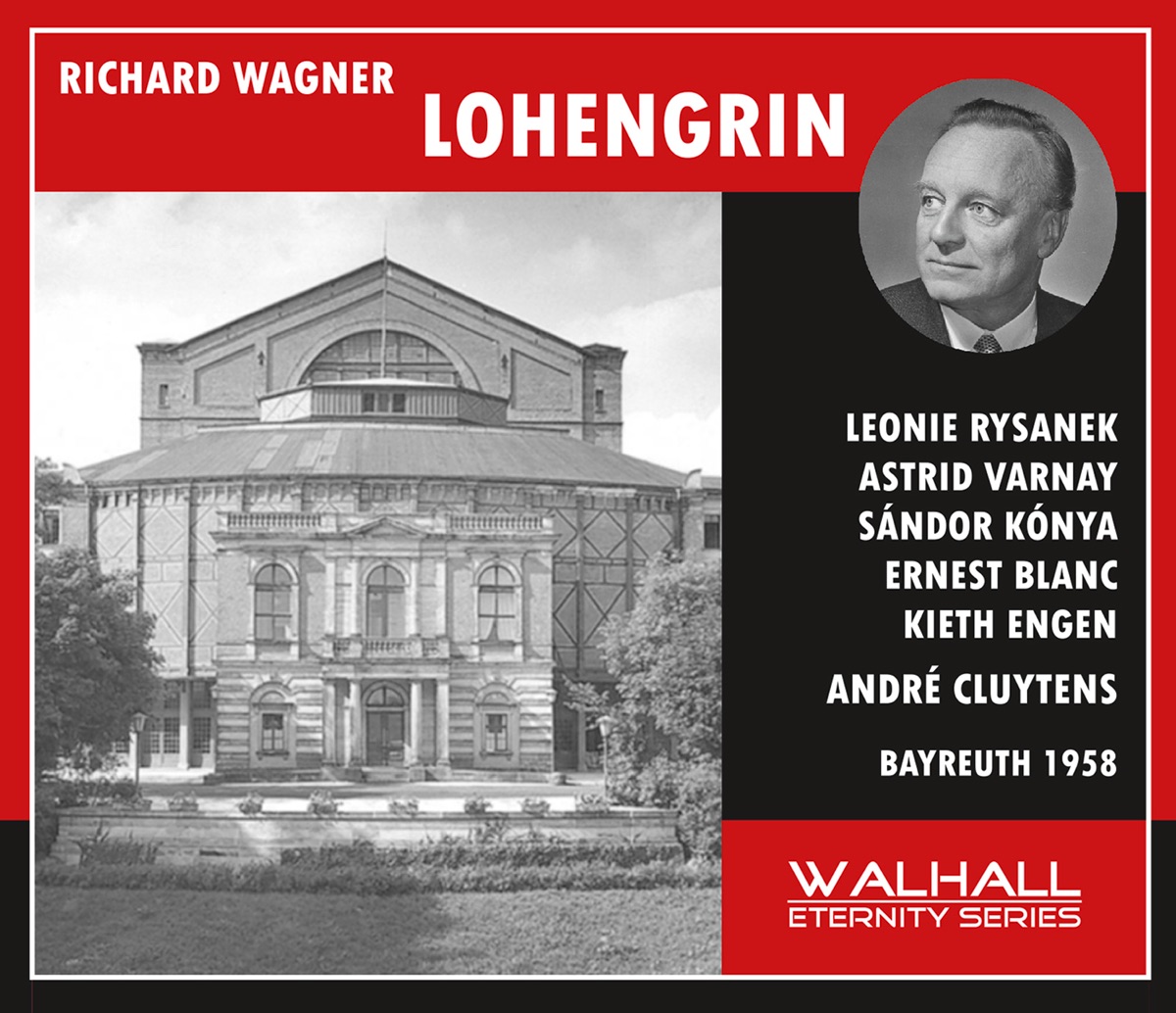 Wagner: Lohengrin by Sandor Konya, Bayreuth Festival Chorus, Bayreuth Festival Orchestra & André Cluytens album cover