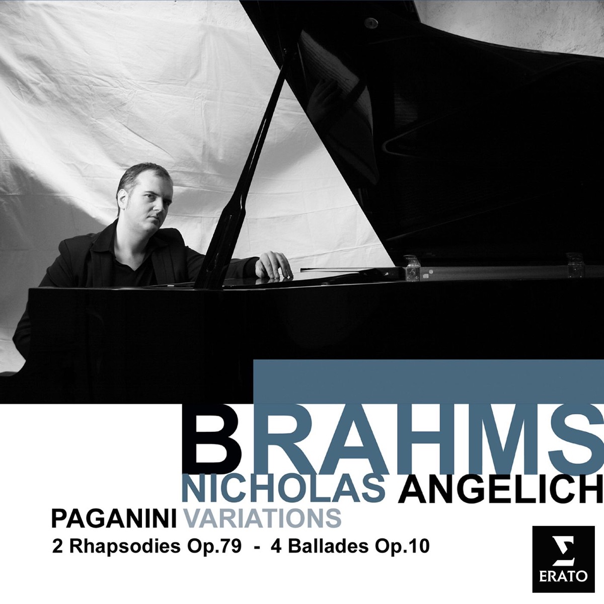 Brahms: Paganini Variations, 2 Rhapsodies, Op. 79 & 4 Ballades, Op. 10 by Nicholas Angelich album cover