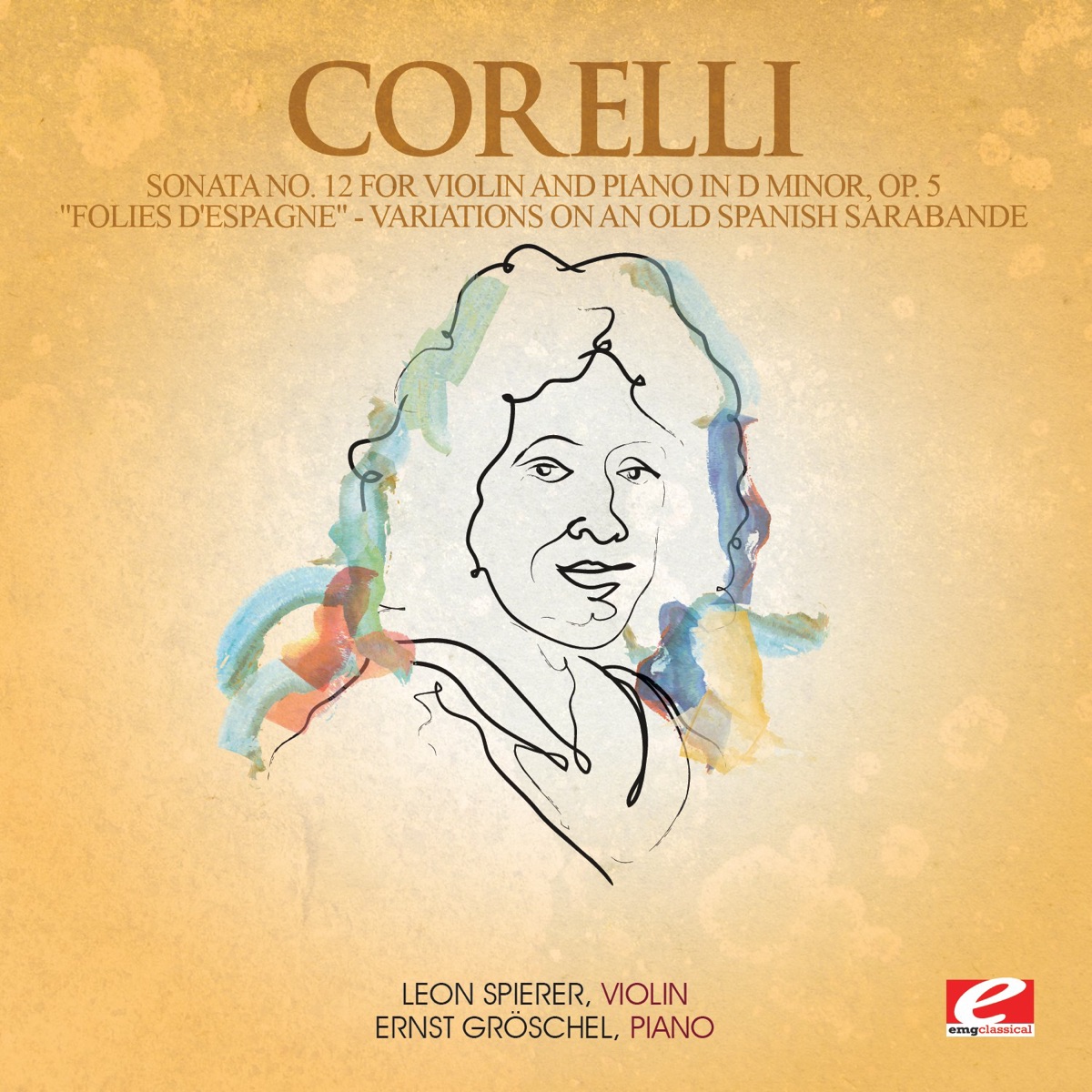 Corelli: Sonata No. 12 for Violin and Piano in D Minor, Op. 5 "Folies d'Espagne" - Variations on an Old Spanish Sarabande (Remastered) - EP by Leon Spierer & Ernst Gröschel album cover