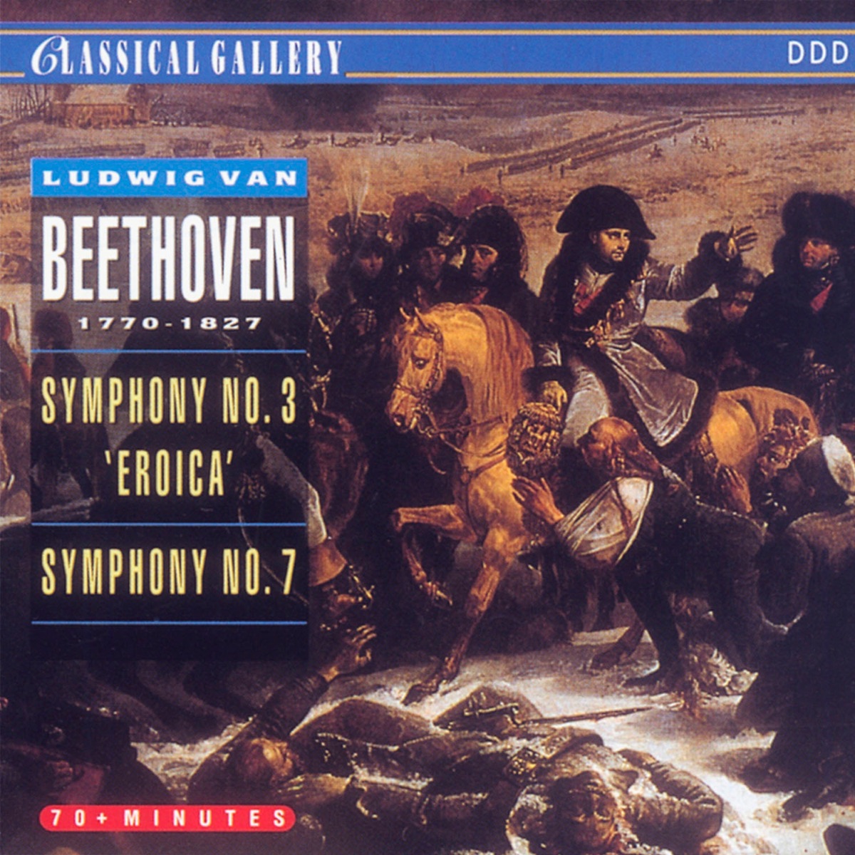 Beethoven: Symphonies Nos. 3 "Eroica" & 7 by Nova Filarmonia Portuguesa & Álvaro Cassuto album cover