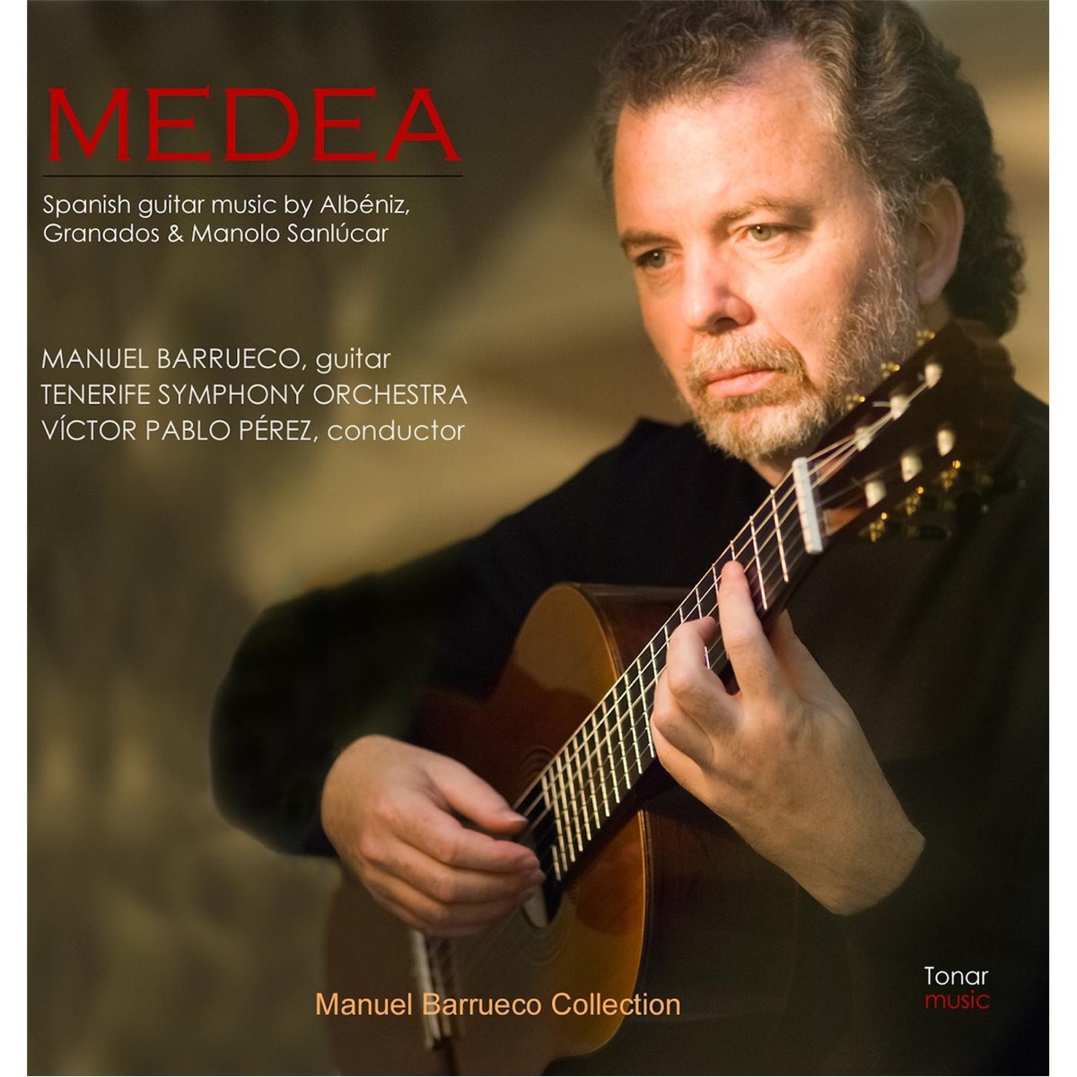 Medea: Spanish Guitar Music By Albeniz, Granados and Manolo Sanlucar by Manuel Barrueco, Tenerife Symphony Orchestra & Víctor Pablo Pérez album cover