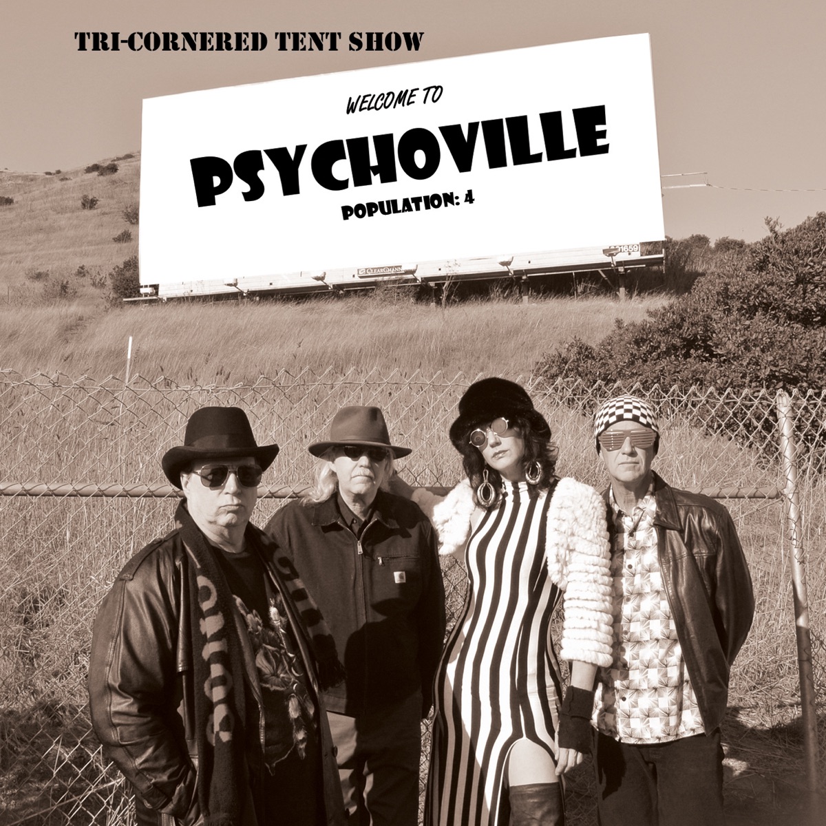 Welcome to Psychoville Population 4 (feat. Valentina O) by Tri-Cornered Tent Show album cover