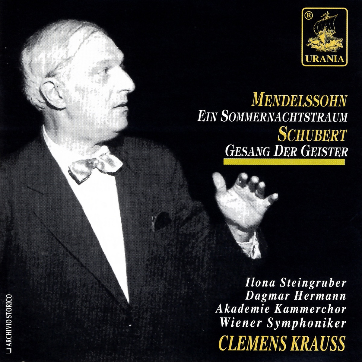 Mendelssohn: Ein Sommernachtstraum - Clemens Krauss by Clemens Kraus, Dagmar Hermann, Ilona Steingruber, Chorus of the Vienna State Opera & Clemens Krauss album cover