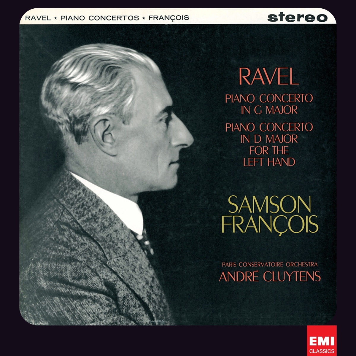 Ravel: Piano Concerto [2011 - Remaster] by Samson François, Orchestre de la Société des Concerts du Conservatoire & André Cluytens album cover
