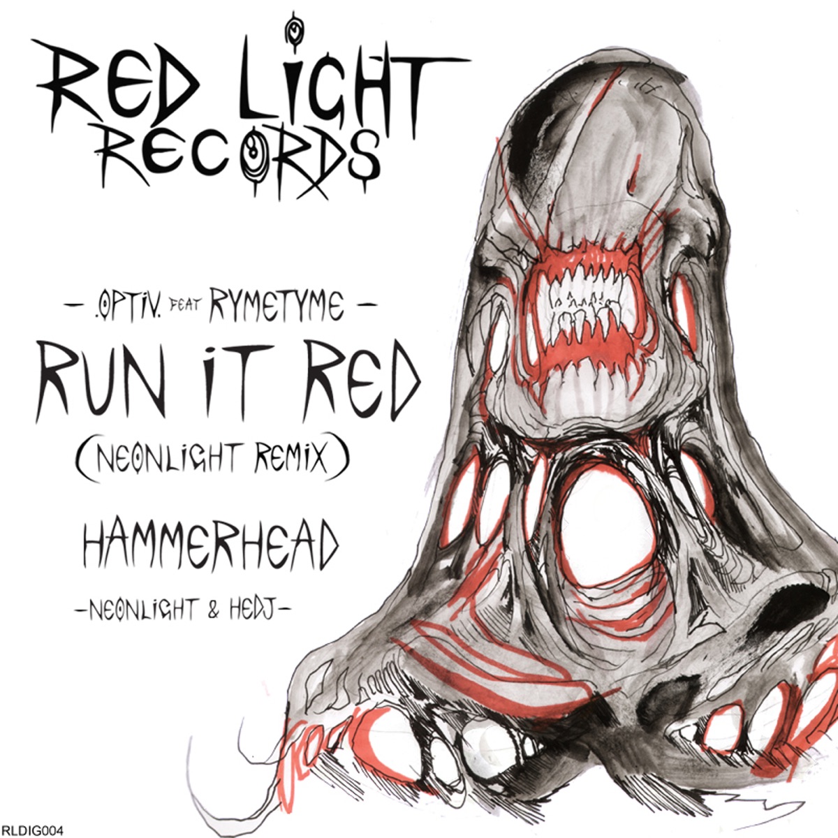 Run It Red (Neonlight Remix) - Single by Optiv, Hedj & Neonlight album cover