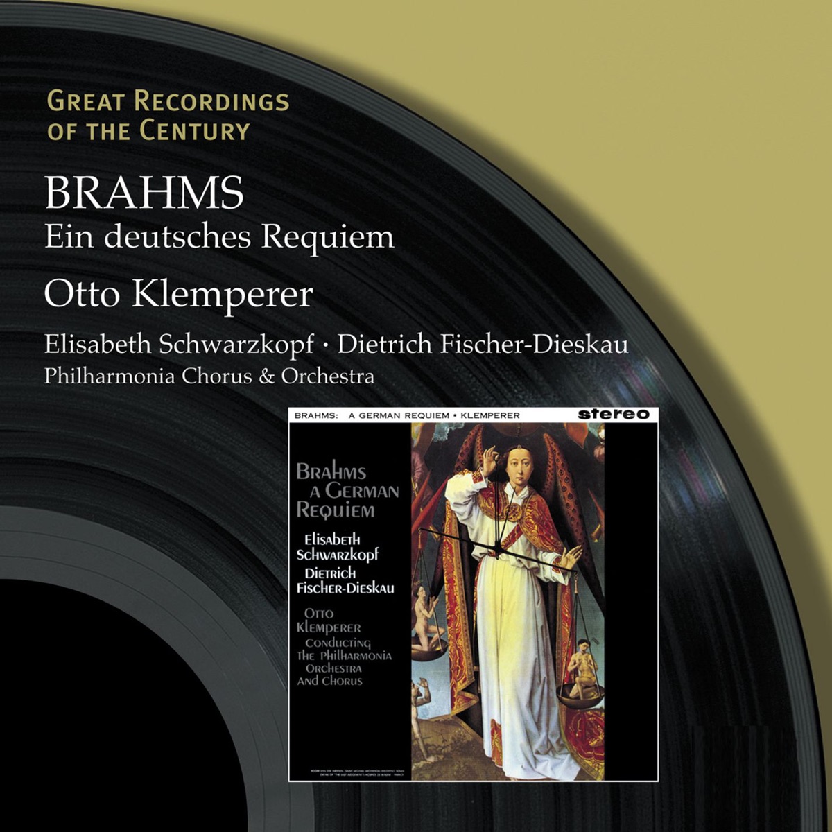 Brahms: Ein deutsches Requiem by Philharmonia Chorus, Otto Klemperer & Philharmonia Orchestra album cover