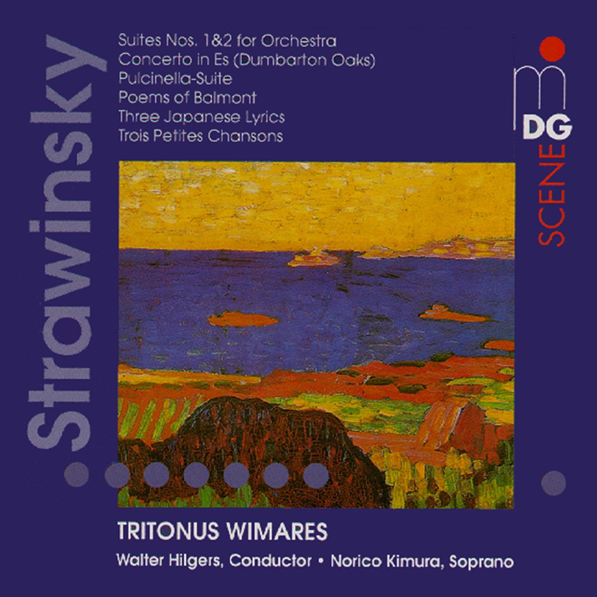 Stravinsky: Suite Nos. 1 & 2, Concerto in E-Flat Major & Pulcinella-Suite by Walter Hilgers, Norico Kimura & Tritonus Wimares album cover