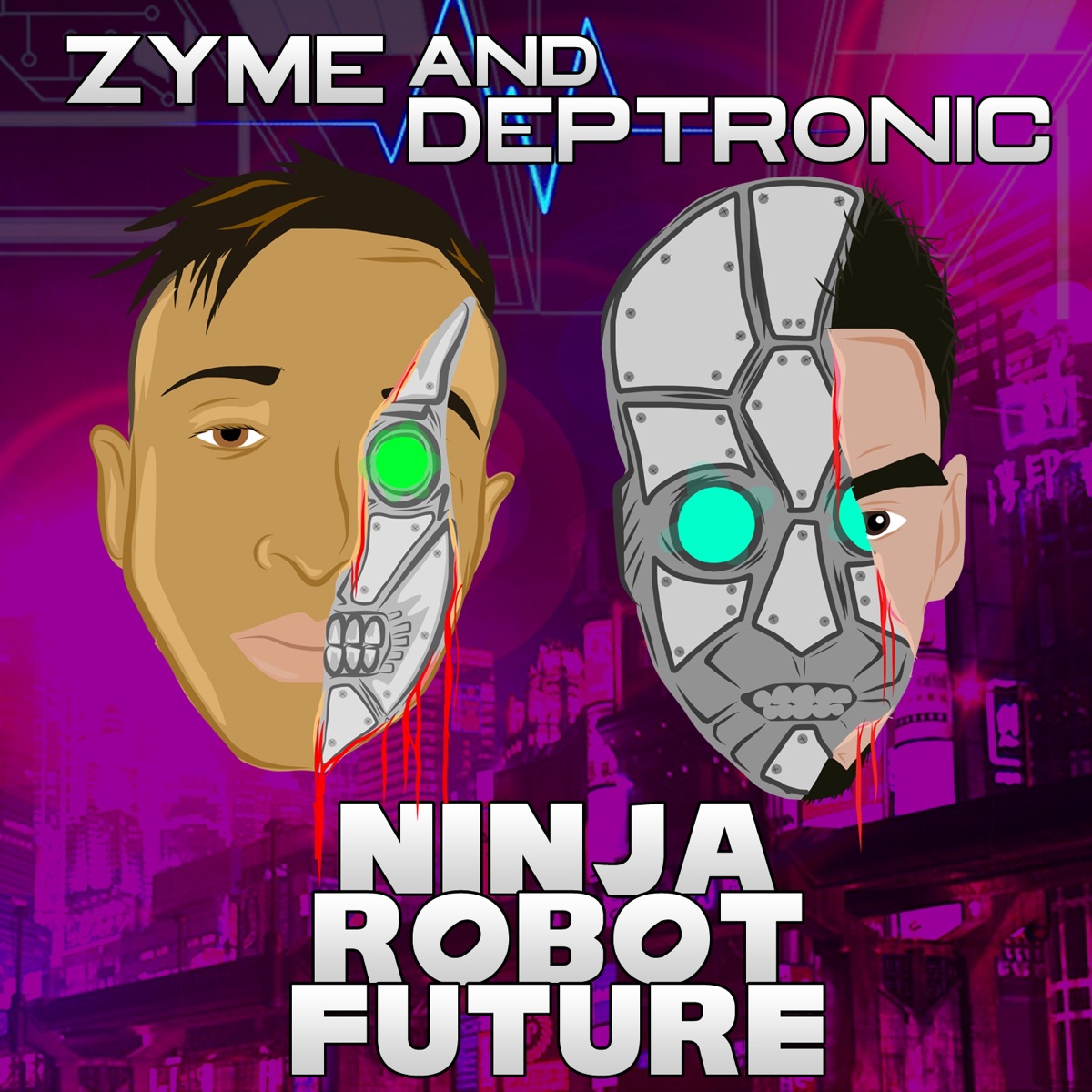Ninja Robot Future - EP by Zyme & Deptronic album cover