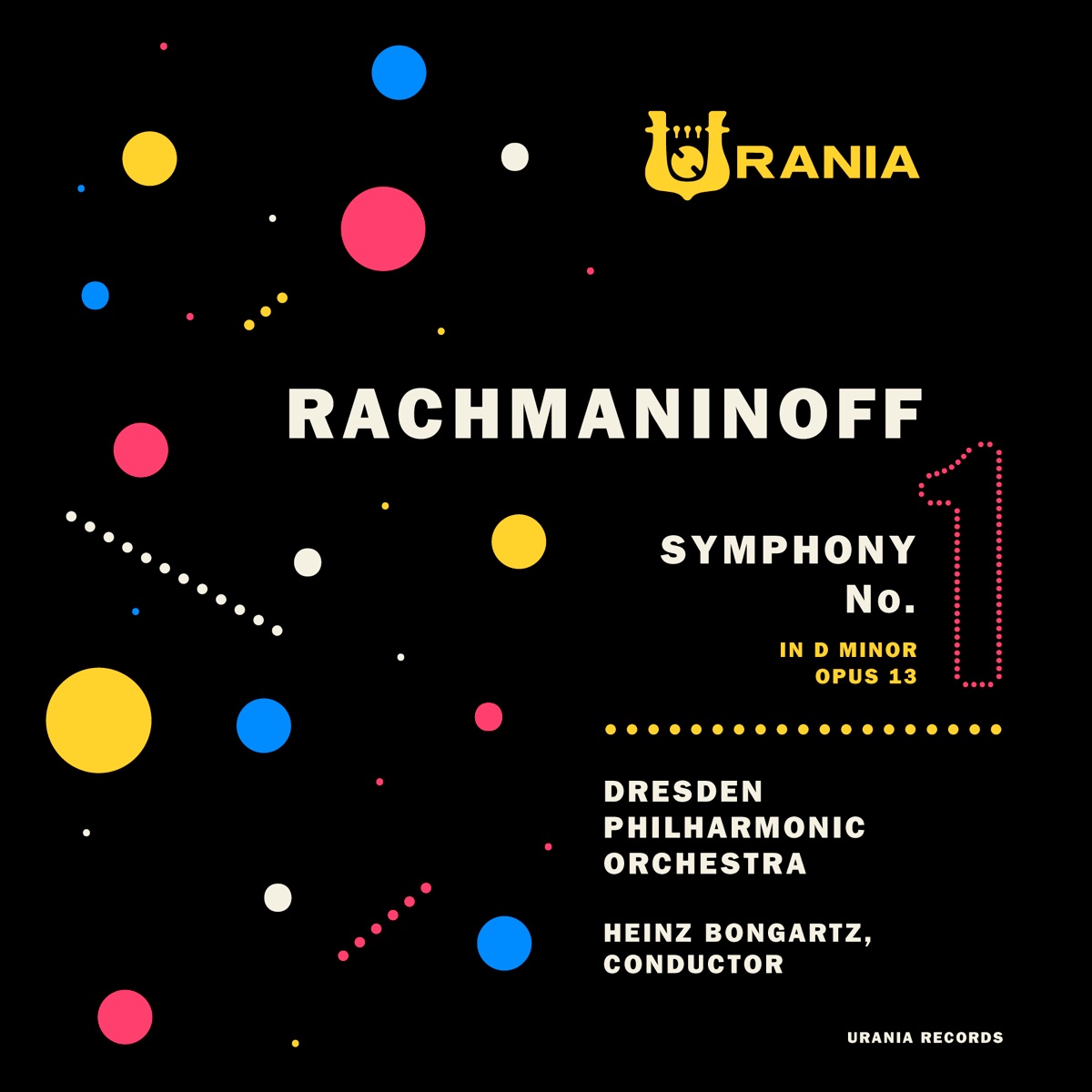 Rachmaninoff: Symphony No. 1 by Dresden Philarmonic Orchestra & Heinz Bongartz album cover