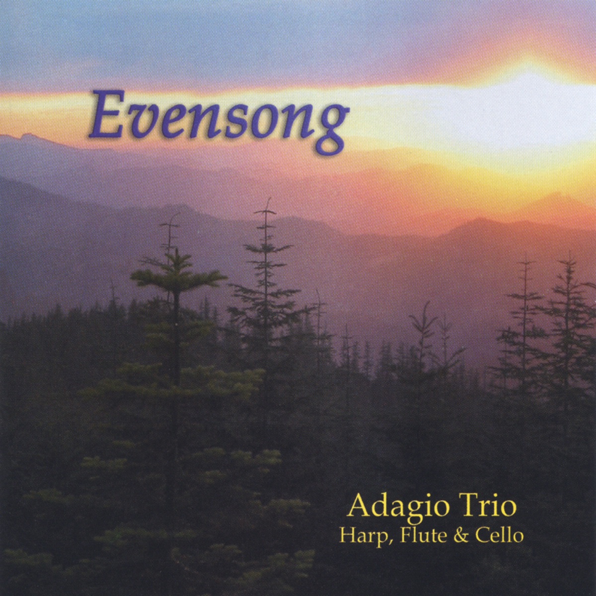 Evensong by Adagio Trio album cover