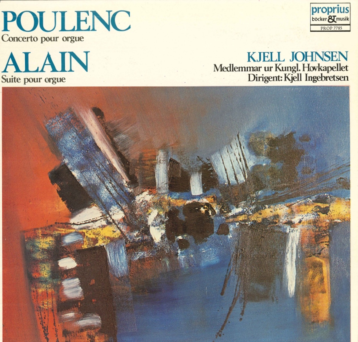 Poulenc & Alain: Works for Organ by Kjell Johnsen album cover