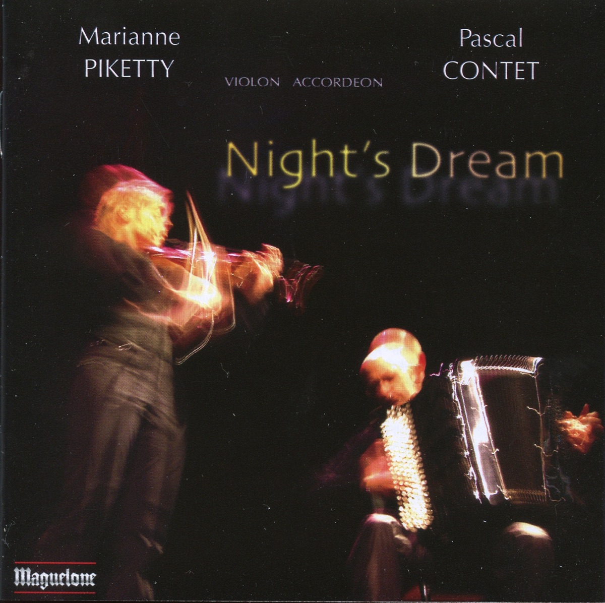 Night's Dream by Marianne Piketty & Pascal Contet album cover