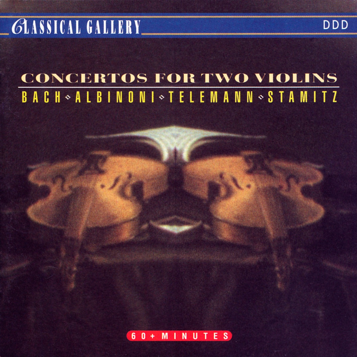 Bach, Albinoni, Telemann & Stamitz: Concertos for Two Violins by Slovak Chamber Orchestra, Bohdan Warchal, Anna Holbling & Guido Holbling album cover