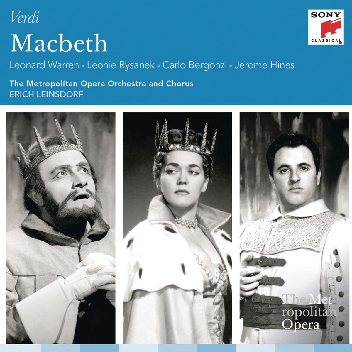 Verdi: Macbeth by Leonard Warren, Leonie Rysanek, The Metropolitan Opera Orchestra & Erich Leinsdorf album cover