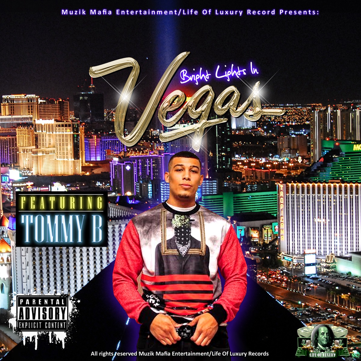 Bright Lights In Vegas (Remix) - Single by Tommy B album cover