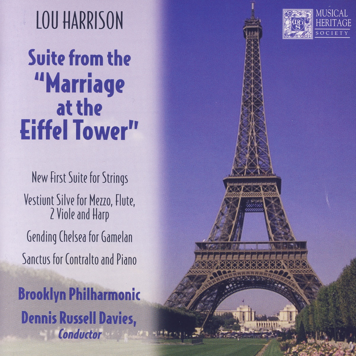 Lou Harrison: Suite from the "Marriage At the Eiffel Tower" by Dennis Russell Davies & Brooklyn Philharmonic album cover