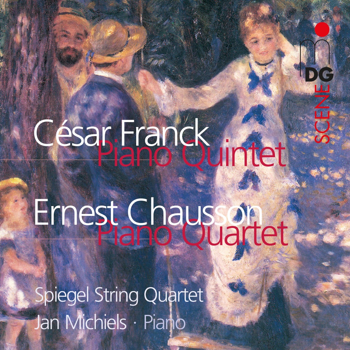 Franck & Chausson: Piano Chamber Music by Spiegel String Quartet & Jan Michiels album cover