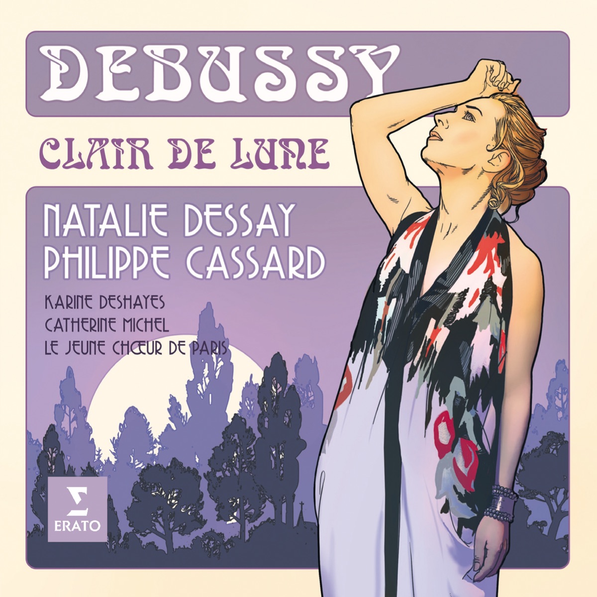 Debussy: Clair de lune by Natalie Dessay & Philippe Cassard album cover