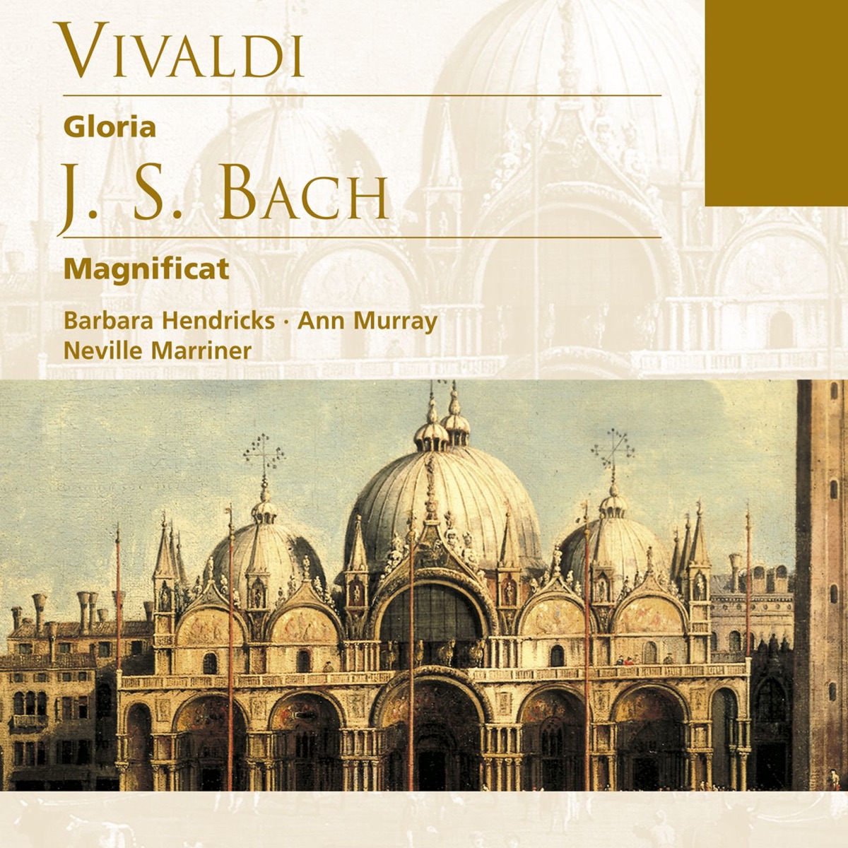 Vivaldi: Gloria - Bach: Magnificat by Ann Murray, Barbara Hendricks & Sir Neville Marriner album cover