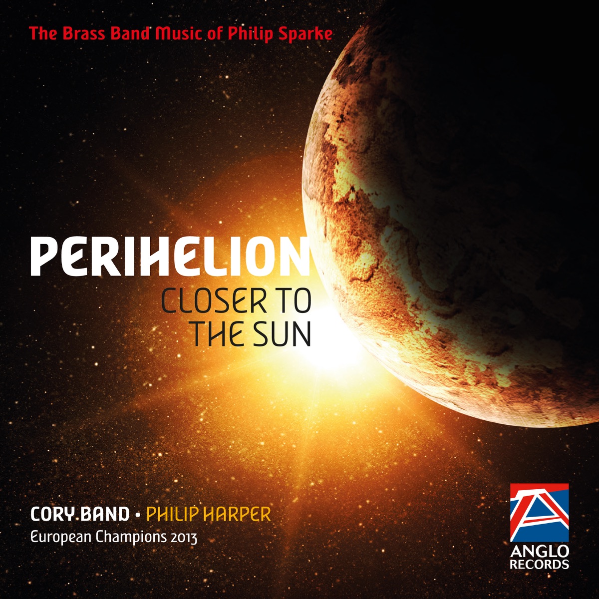 Perihelion: Closer to the Sun - The Brass Band Music of Philip Sparke by Cory Band & Philip Harper album cover