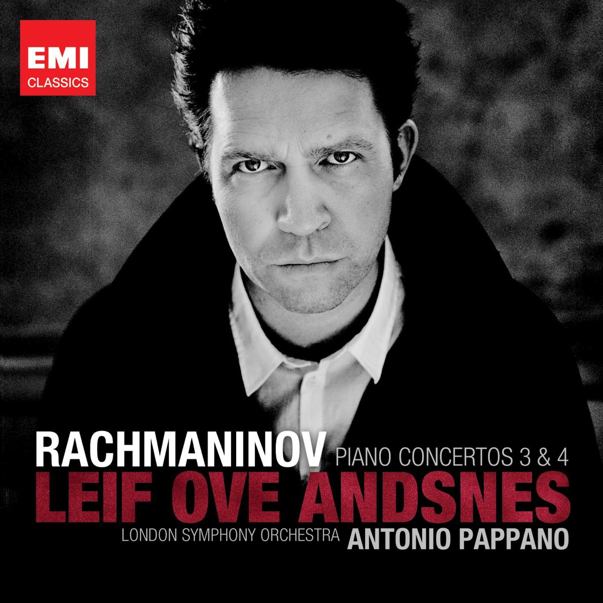 Rachmaninov: Piano Concertos Nos. 3 & 4 by Leif Ove Andsnes, Antonio Pappano & London Symphony Orchestra album cover