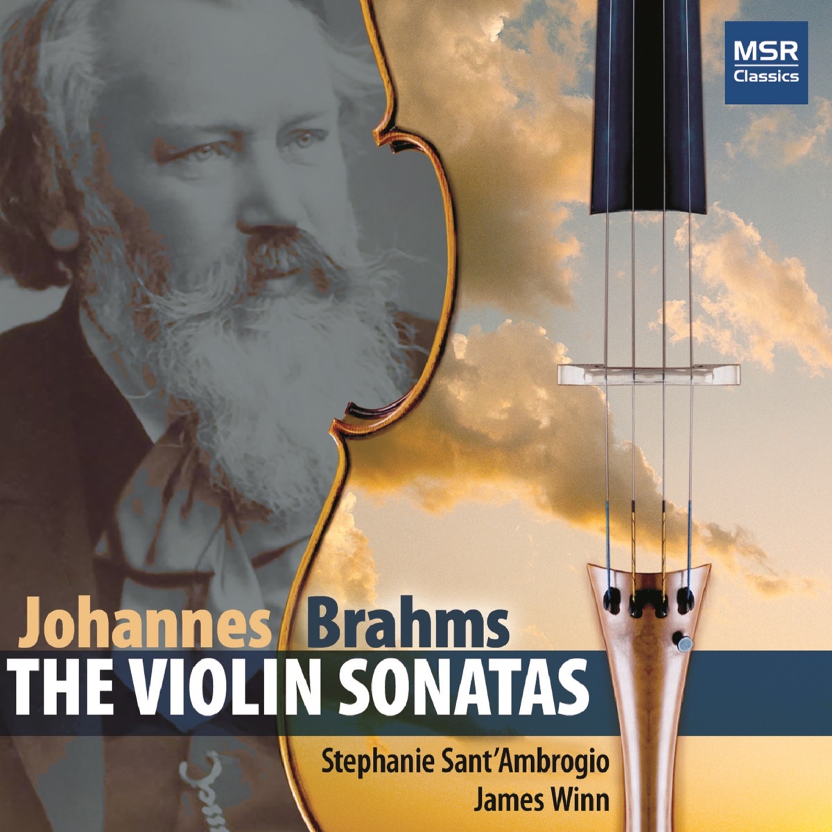 Brahms: Violin Sonatas; Scherzo in C minor by Stephanie Sant'Ambrogio & James Winn album cover