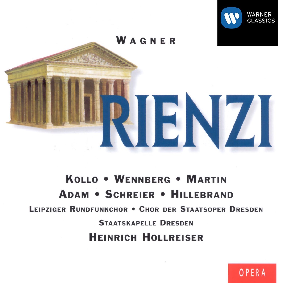 Wagner: Rienzi by Heinrich Hollreiser & Staatskapelle Dresden album cover