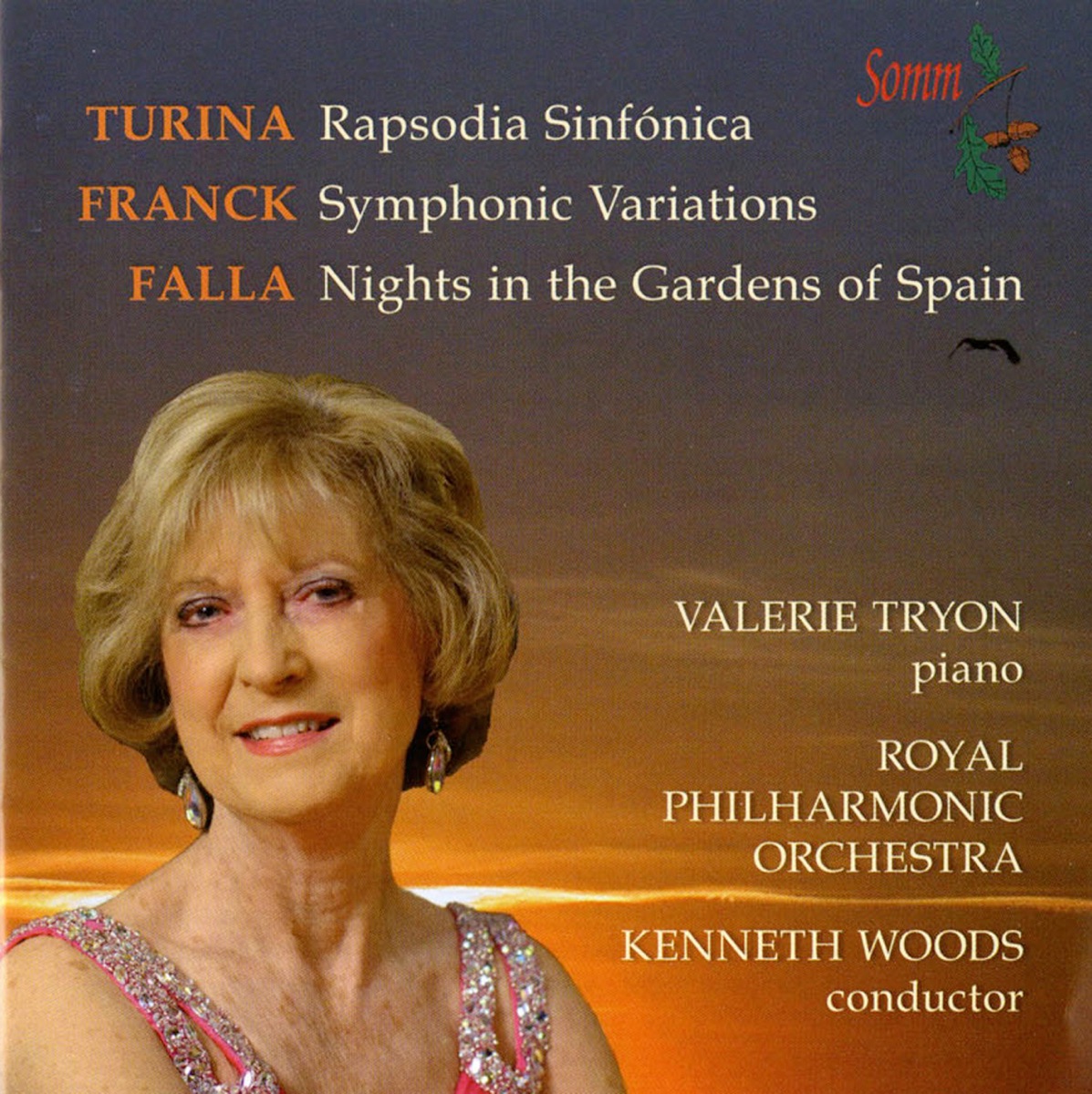Turina: Rapsodia Sinfónica - Franck: Symphonic Variations - Falla: Nights in the Gardens of Spain by Valerie Tryon, Royal Philharmonic Orchestra & Kenneth Woods album cover