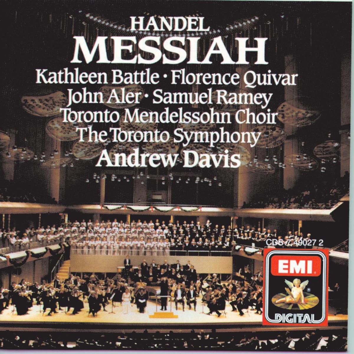 Handel: Messiah by Sir Andrew Davis, Toronto Mendelssohn Choir & Toronto Symphony Orchestra album cover