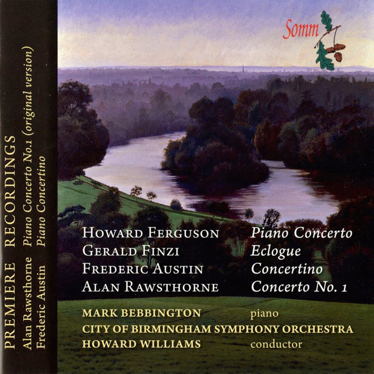 Ferguson, Finzi, Austin, Rawsthorne: Works for Piano and Orchestra by Mark Bebbington album cover