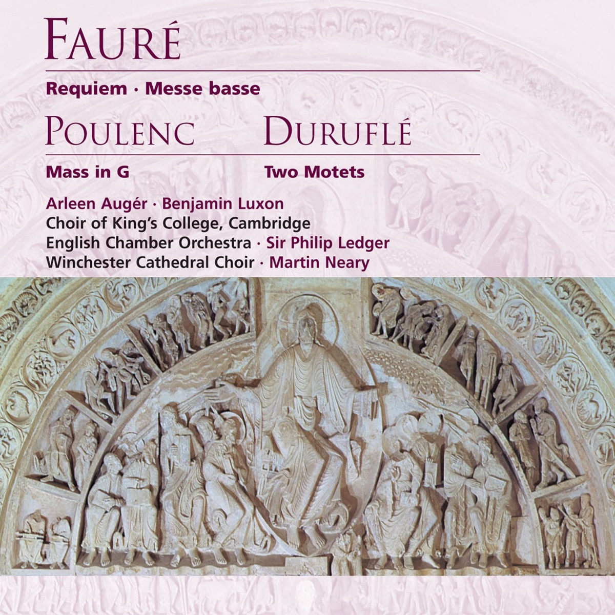Fauré: Requiem, Messe basse . Poulenc: Mass in G by Martin Neary & Sir Philip Ledger album cover