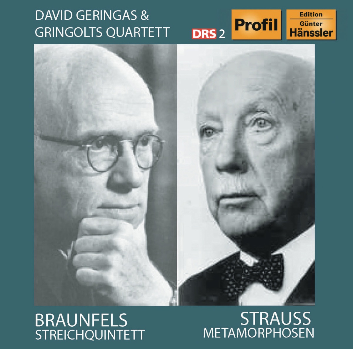 Braunfels: String Quintet, Op. 63 - Strauss: Metamorphosen, TrV 290 by Gringolts Quartet & David Geringas album cover