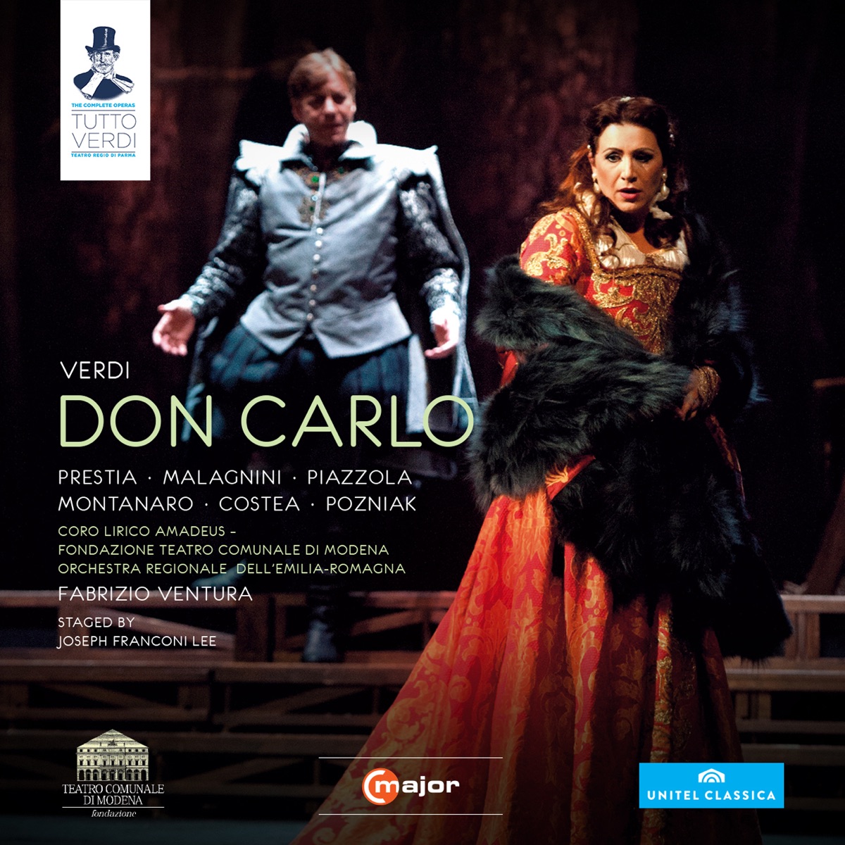 Verdi: Don Carlo by Giacomo Prestia, Mario Malagnini, Simone Piazzola, Luciano Montanaro, Cellia Costea & Fabrizio Ventura album cover