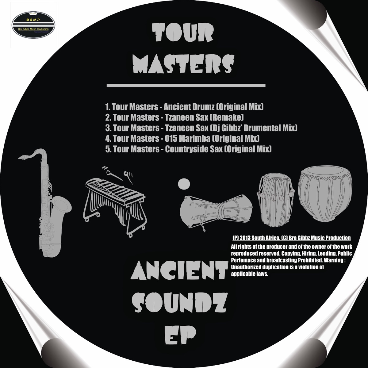 Ancient Soundz EP by Tour Masters album cover