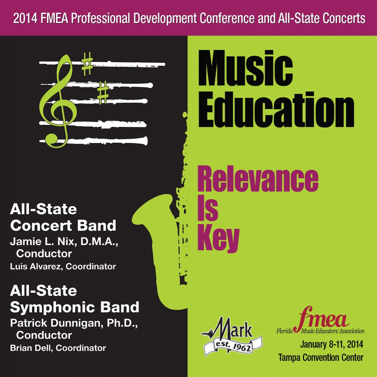 2014 Florida Music Educators Association (FMEA): All-State Concert Band & All-State Symphonic Band by Florida All-State Concert Band & Florida All-State Symphonic Band album cover