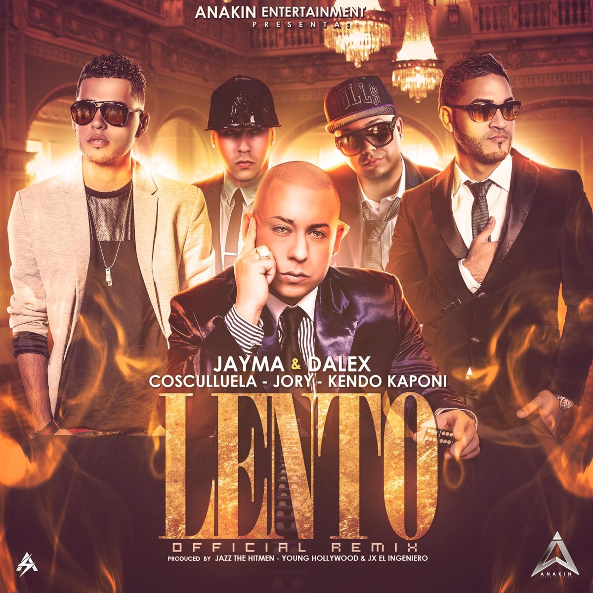 Lento (Remix) [feat. Cosculluela, Jory & Kendo Kaponi] - Single by Jayma & Dalex album cover