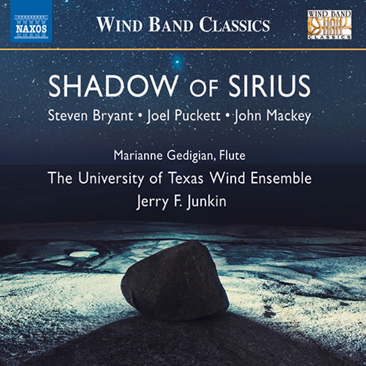 Shadow of Sirius by Marianne Gedigian, University of Texas Wind Ensemble & Jerry Junkin album cover