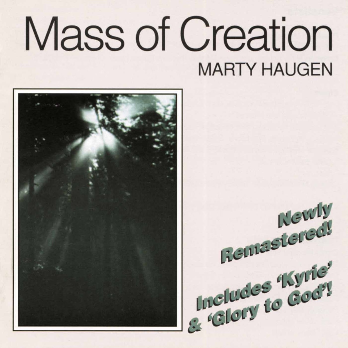 Mass of Creation (Revised Version) by Marty Haugen album cover