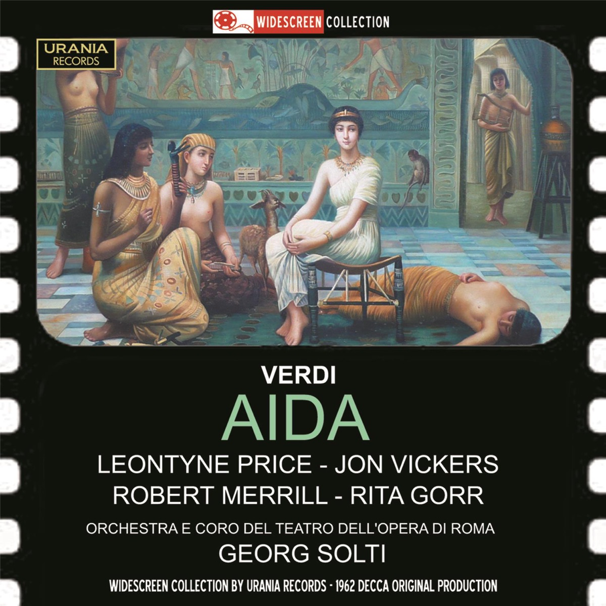 Verdi: Aïda by Leontyne Price, Jon Vickers, Rita Gorr, Robert Merrill, Orchestra of the Rome Opera House & Sir Georg Solti album cover